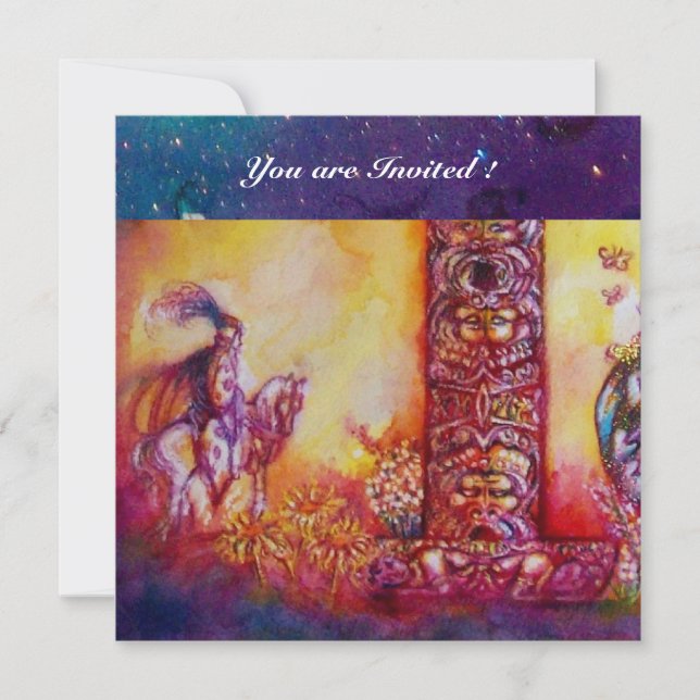 CONVITE JARDIM DAS SOMBRAS PERDIDAS - NOITE E CAVALO (Frente)