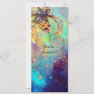 Convite JARDIM DAS SOMBRAS PERDIDAS -PLANTA MARIPOSA,azul