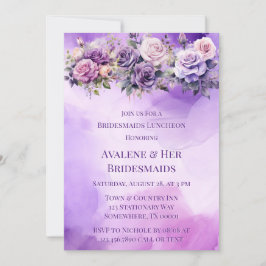 Convite Jardim de Álcool Rosa Rosa Rosa Rosa Púrpura Almoç