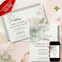 Convite Jardim de Borboleta Encantado