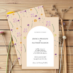 Convite Jardim de Fadas Floral Aquarela Casamento