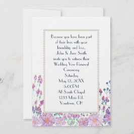 Convite Jardim De Flores De Água Com Pérolas