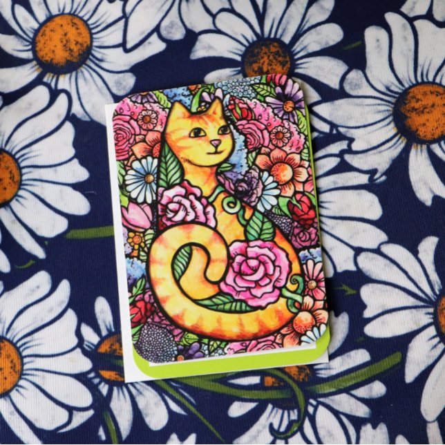 Convite Jardim de Flores de Gato Laranja (Criador carregado)