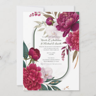 Convite Jardim de Flores em Flor Glamour Casamento