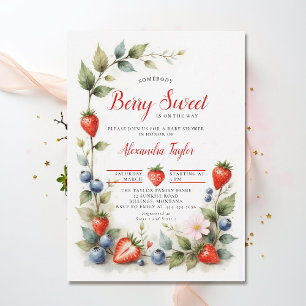 Convite Jardim de Frutas Doces e Deliciosas Festa de Bebê 