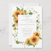 Jardim de Girassóis Elegantes Florais Casamento
