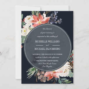 Convite Jardim de inverno   Casamento Floral