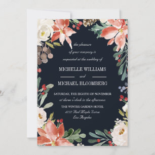 Convite Jardim de Inverno   Casamento Floral
