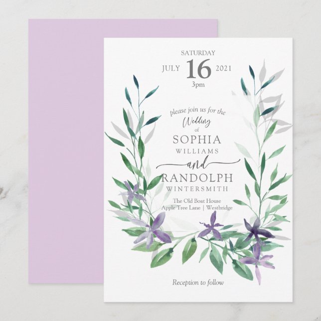 Convite Jardim de Leite Gentil (Frente/Verso)