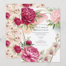Jardim de Peônia e Orquídea Floral Glam Casamento
