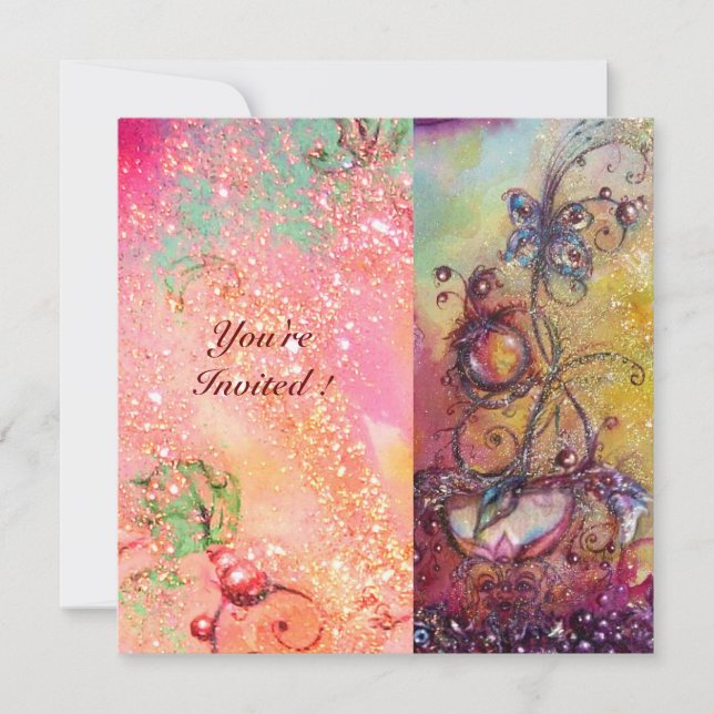 CONVITE JARDIM DE SOMBRA PERDIDA,PLANTA MÁGICA DE BORBOLA (Frente)