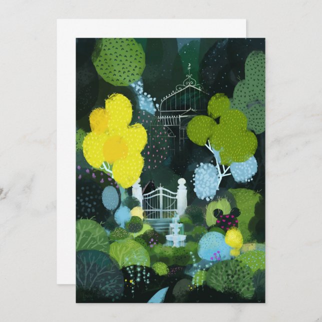 Convite Jardim de Verão (Frente/Verso)