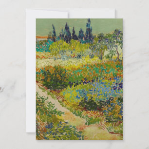 Convite Jardim de Vincent Van Gogh em Arles