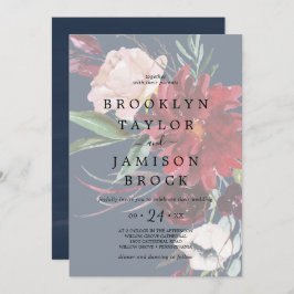 Convite Jardim do outono | Casamento Floral Desbotado Mari