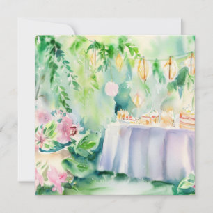 Convite Jardim Encantado: Alegria de Chá, Chá de fraldas