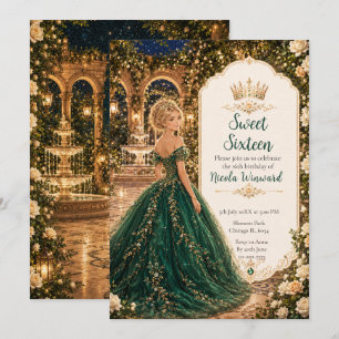 Convite Jardim Esmeralda ao Luar Doce Dezesseis