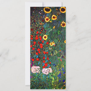 Convite Jardim Flor Gustav Klimt