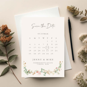 Convite Jardim Floral de Flores Silvestres Elegantes