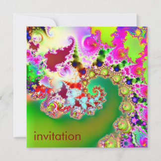 Convite Jardim I de Emma Arte Fractal Goa