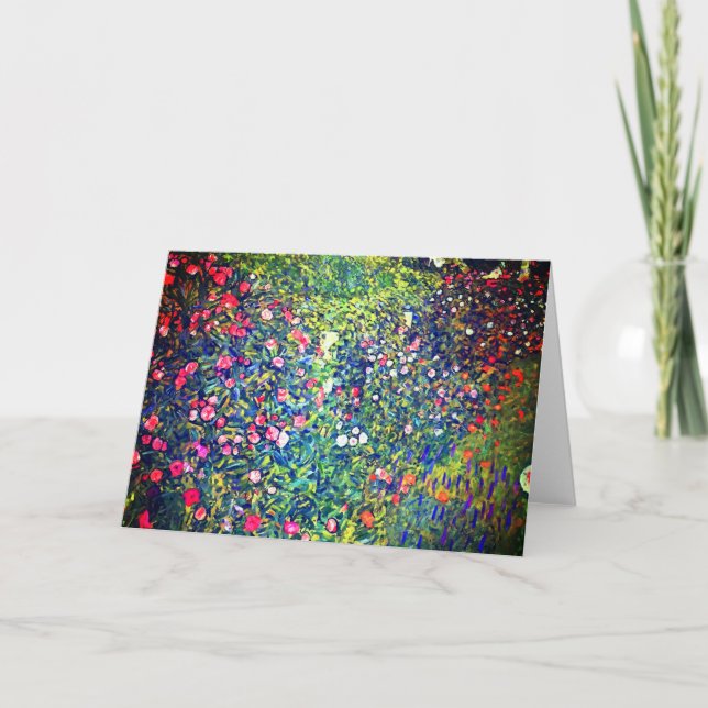 Convite Jardim Italiano Gustav Klimt (Frente)