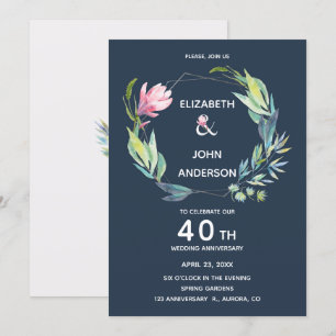 Convite Jardim na Riviera 40º Aniversário de Casamento