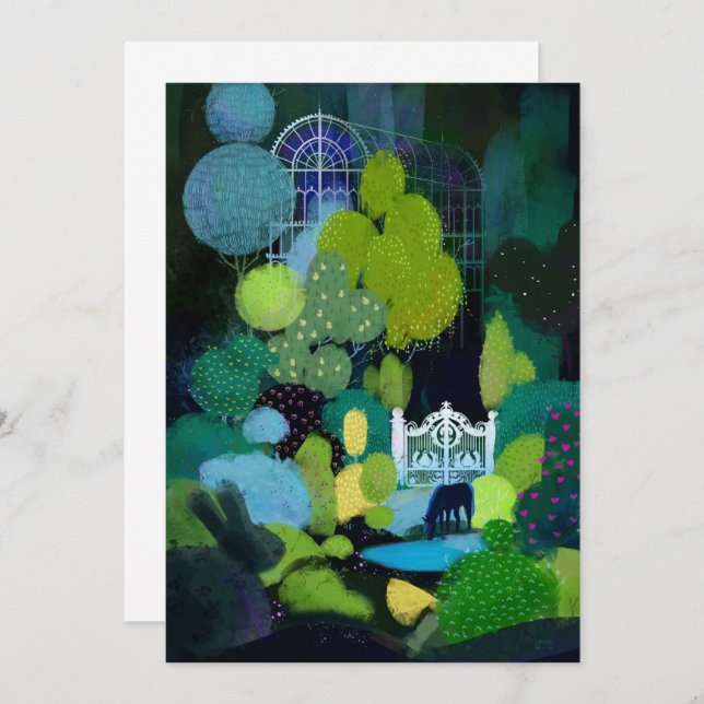 Convite Jardim Secreto Noturno (Frente/Verso)