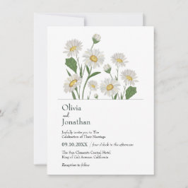 Convite Jardim Selvagem Simples Daisy