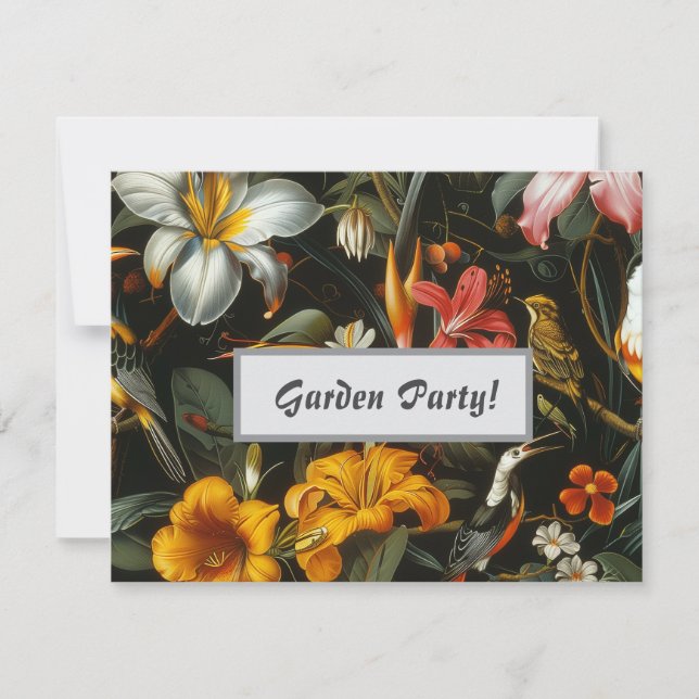 Convite Jardim tropicalConvite (Frente)