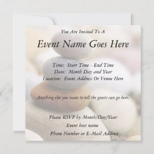 Convite Jardim Zen de Pedras