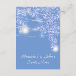 Convite Jarras de Luzes de Casamento Rustico Brilho Azul F