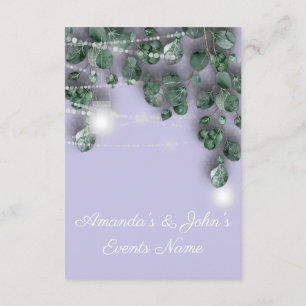 Convite Jarras de Luzes de Casamento Rústico Verde Lavanda
