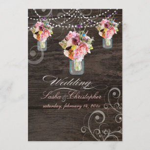 Convite JARS DE MASSA PixDezines/PAINÉIS DE MADEIRA RUSTI