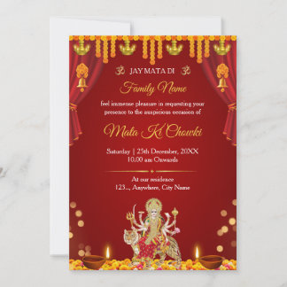 Convite Jay Mata Di Mata Ki Chowki