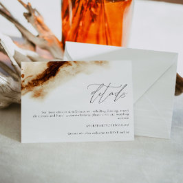 Convite JAYLA Boho Terracotta Burnt Orange Details Card