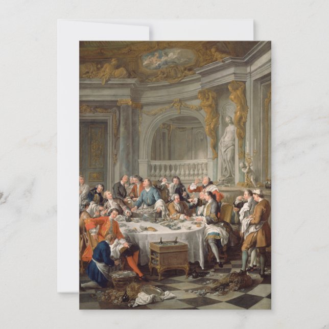 Convite Jean François de Troy - O Almoço dos Ostros (Frente)