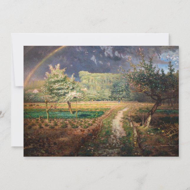 Convite Jean-Francois Millet - Primavera em Barbizon (Frente)