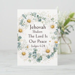 Convite Jehovah Shalom, Margaridas Brancas Eucalipto Capri
