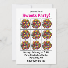 Convite Jelly Bean Colorful Jelly Bean