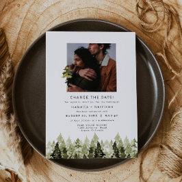 Convite JENNA Rustic Pine Tree Weding Resgule
