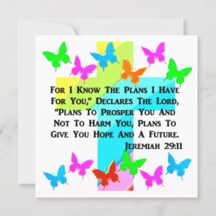 CONVITE JEREMIAH INSPIRATIVO 29:11 CRISTÃO