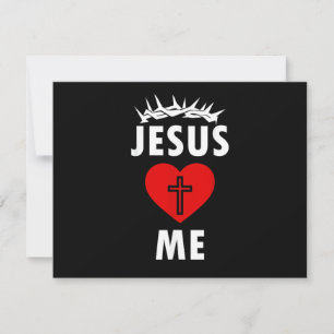 Convite Jesus Ama ME Cristão Religioso