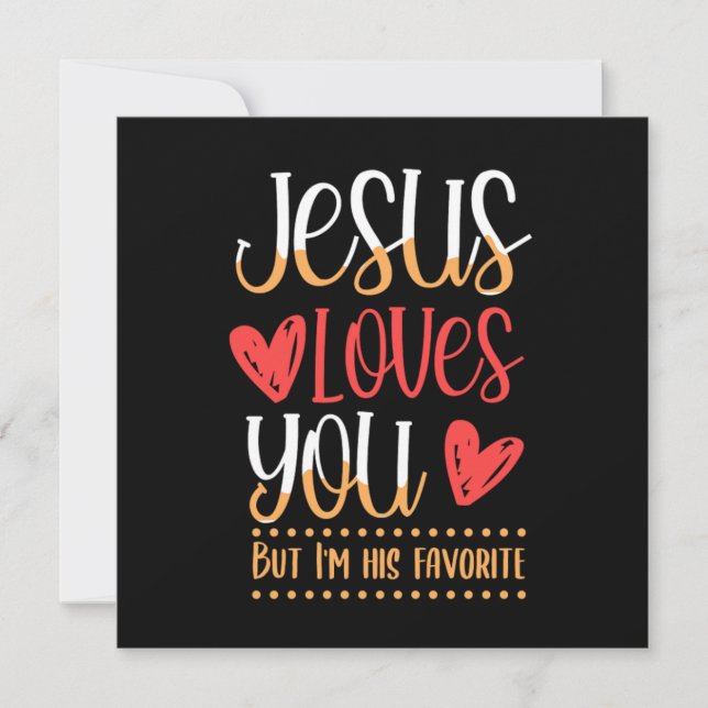 Convite Jesus Ama Você Presente Católico Igreja Religião D (Frente)
