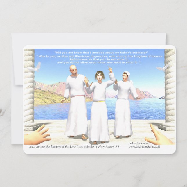 Convite Jesus among the Doctors of the Law (two episodes)  (Frente)