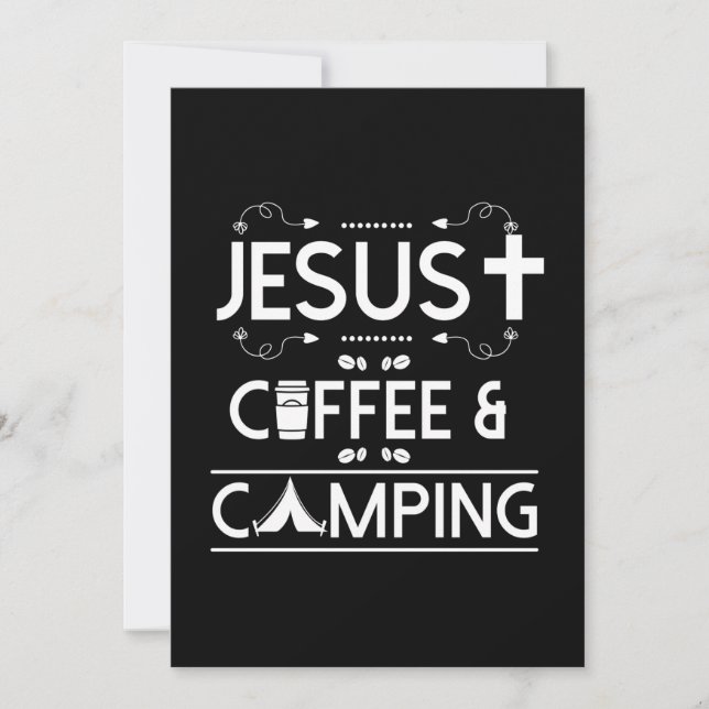 Convite Jesus Café e Camping (Frente)