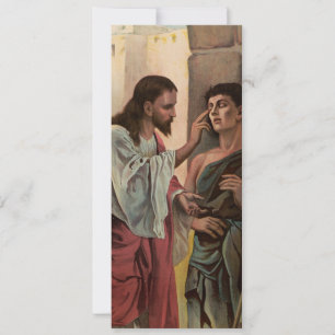 Convite Jesus Cristo curando o homem cego