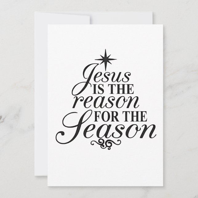 Convite Jesus É A Razão Da Temporada De Natal  (Frente)