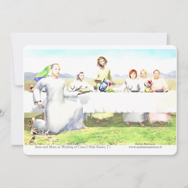 Convite Jesus e Maria no Casamento de Caná (Frente)