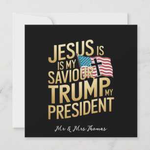 Convite Jesus é meu salvador, Trump é meu presidente