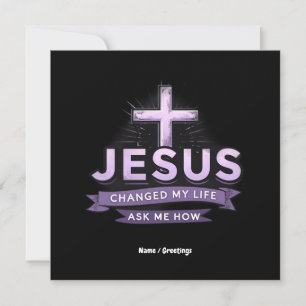 Convite Jesus Mudou A Minha Vida Perguntando-Me Como É A F