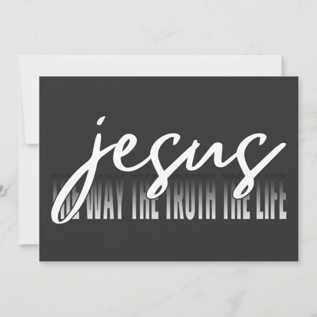 Convite Jesus O Caminho A Verdade A Vida (Frente)